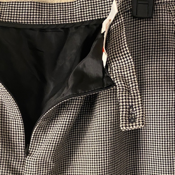 Talbots Black & White Houndstooth Pencil Skirt - Picture 6 of 12